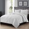 3-Piece Polyester Microfiber Reversible Diamond Quilt Set